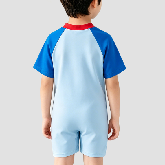 Boys' Short-Sleeve Onesie Swimsuit