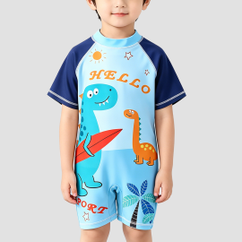 Dinosaur Print Boys' Swimsuit