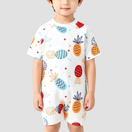 Pineapple Print Boys' Swimsuit