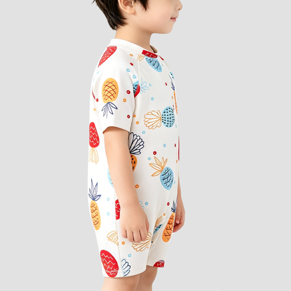 Pineapple Print Boys' Swimsuit