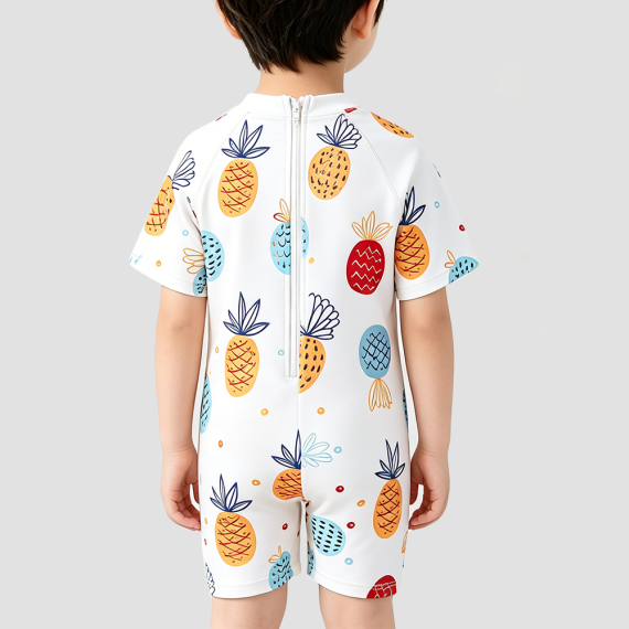 Pineapple Print Boys' Swimsuit