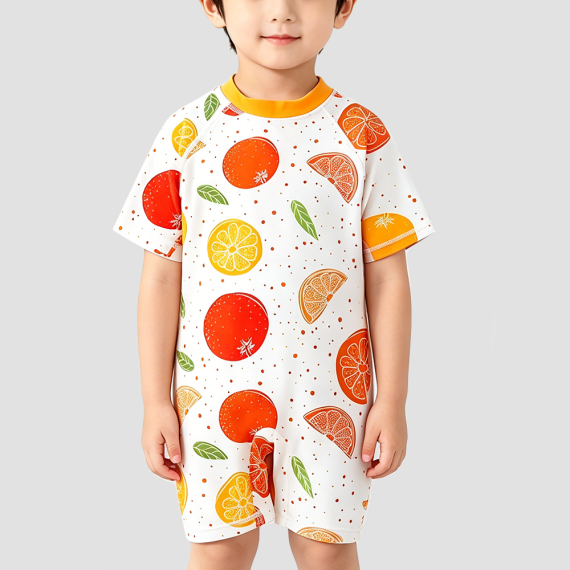 Fruit Print Boys' Swimsuit