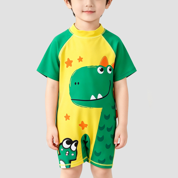 Cartoon Dinosaur Quick-Drying Swimsuit for Boys