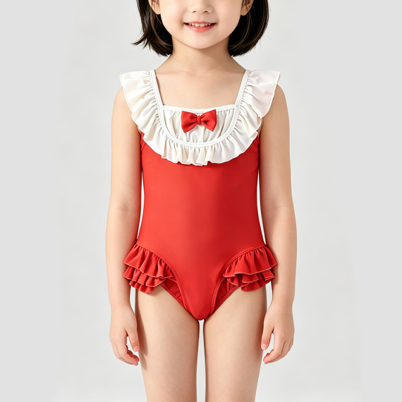 Red Sweet Girl Swimsuit