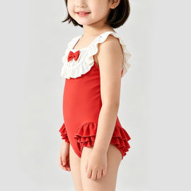 Red Sweet Girl Swimsuit