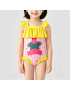 Yellow Quick-Drying Girls' Swimsuit