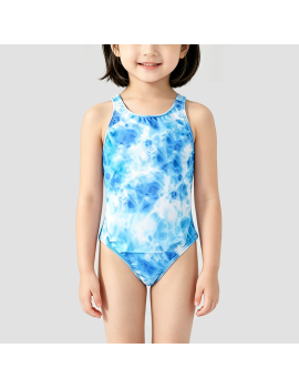 Blue Gradient Swimsuit for Girls