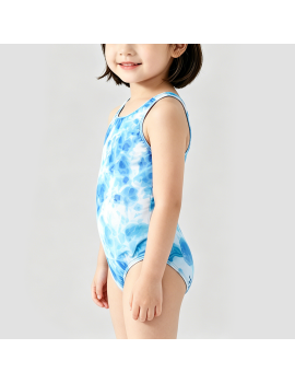 Blue Gradient Swimsuit for Girls