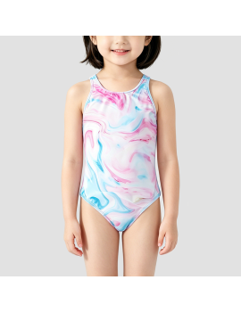 Pink Gradient Swimsuit for Girls
