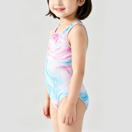 Pink Gradient Swimsuit for Girls