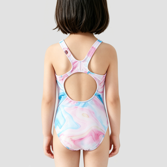 Pink Gradient Swimsuit for Girls
