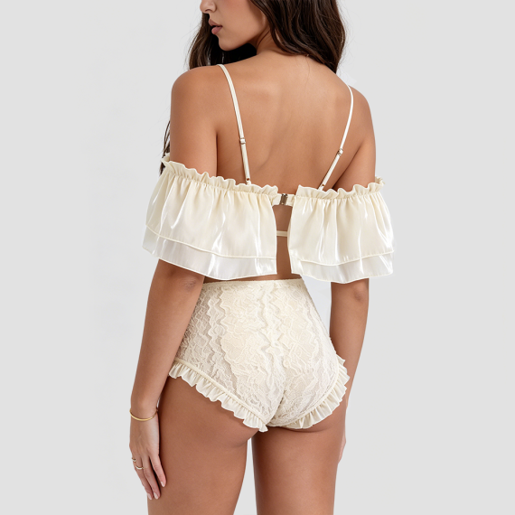 Ruffled One-Piece Swimsuit
